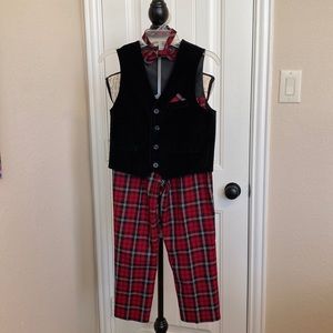 Boys- vest, dress slacks, and bow tie- Size 7
